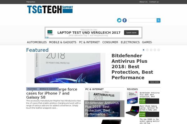 tsgtechsupport.com site used Topgadget Single