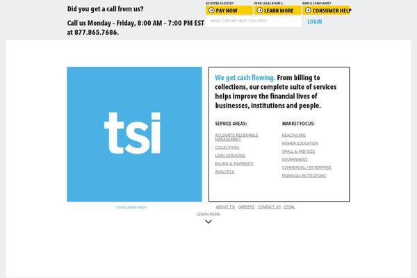 Tsi theme site design template sample