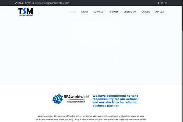 BeTheme Child theme site design template sample