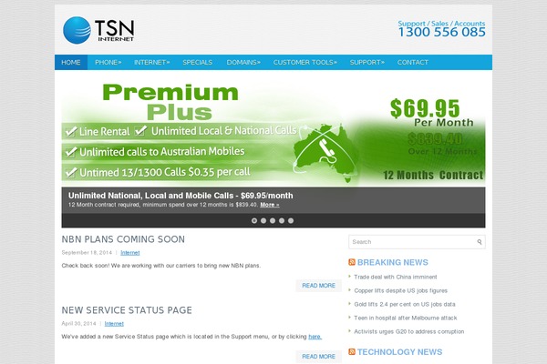 tsn.cc site used Openbiz