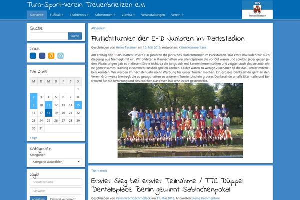 Tsv theme site design template sample
