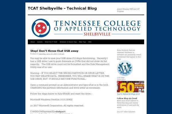 WordPress website example screenshot