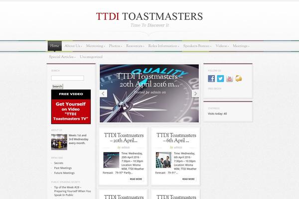 ttditoastmasters.com site used Magnificent