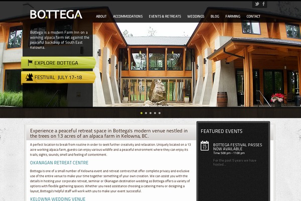 Bottega theme site design template sample