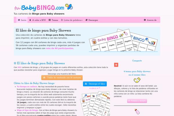 tubabybingo.com site used Para-baby-shower
