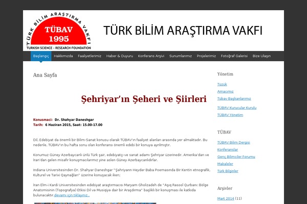 tubav.org.tr site used Akademisyenler