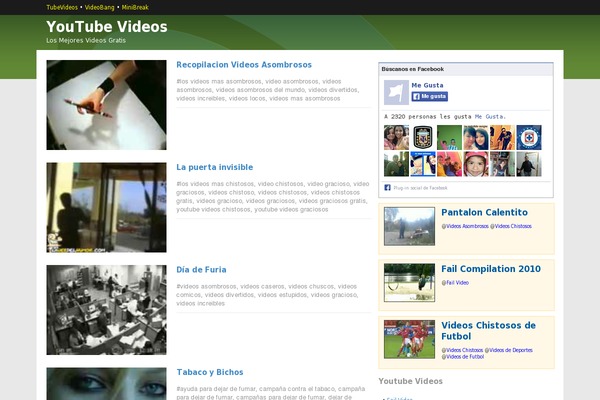 Estandardevideos theme site design template sample