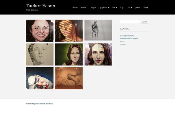 Portfolio Press theme site design template sample