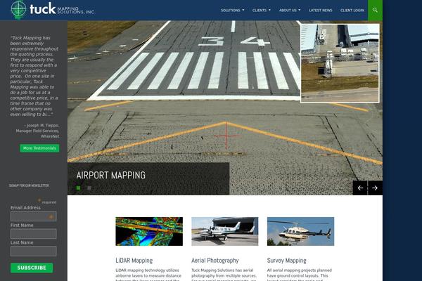 tuckmapping.com site used Twenty Fourteen