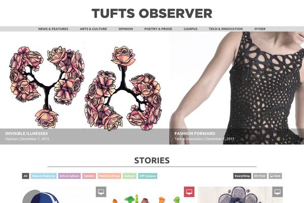 tuftsobserver.org site used Tuftobservertheme