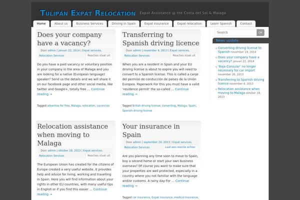 Mantra theme site design template sample