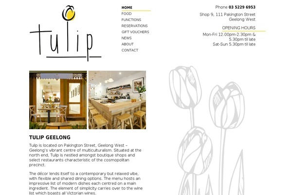Tulip theme site design template sample