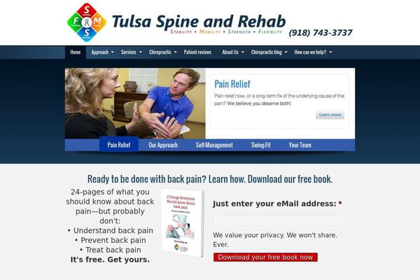 tulsaspineandrehab.com site used Zakk-theme