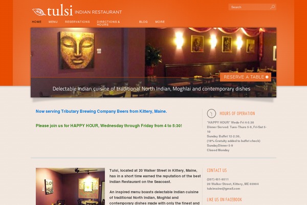tulsiindianrestaurant.com site used Legourmet