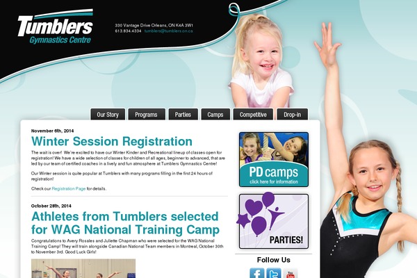 tumblers.ca site used Stax