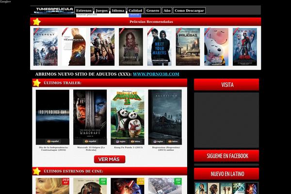 Cinedoblefree WordPress theme, websites examples using WordPress Themes » Fuego Latino