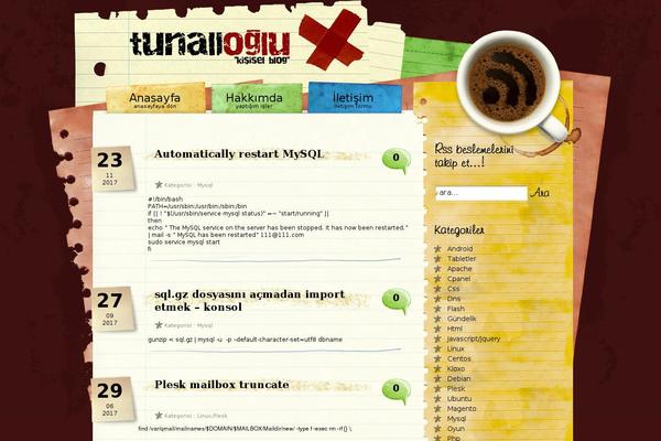 tunalioglu.org site used Paperblog