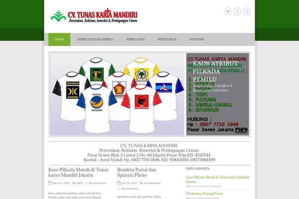 Politician theme site design template sample