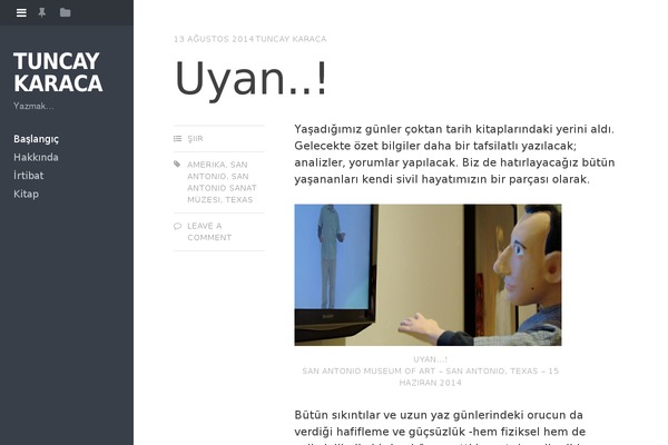 tuncaykaraca.com site used Editor