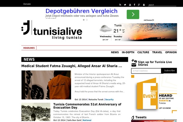 tunisia-live.net site used Rajneti