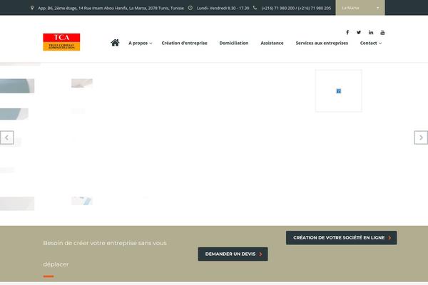 tunisiecentreaffaires.com site used Tcatheme