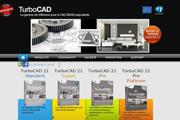 turbocad.fr site used Turbocad-2020-fr