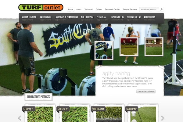 TurfOutlet theme websites examples