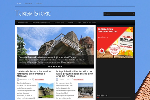 turismistoric.ro site used Inews