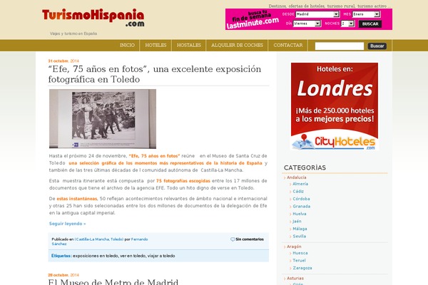 turismohispania.com site used Viajar