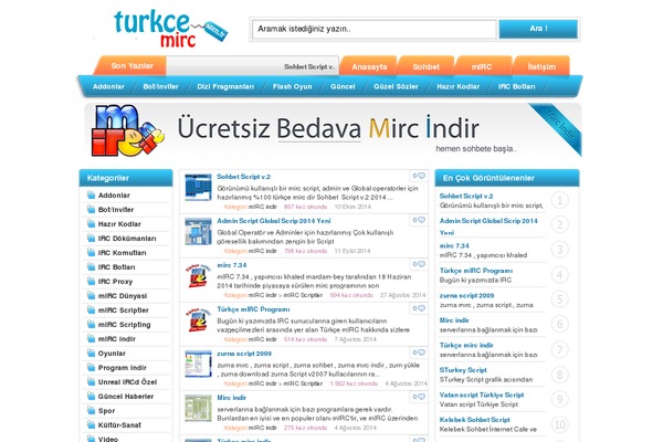 turkcemirc.gen.tr site used Mirc