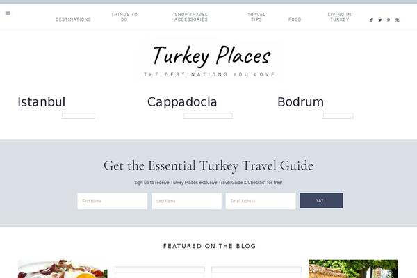 turkeyplaces.com site used Mia-theme.1.5