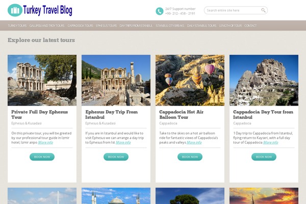 Travel-Blog theme websites examples