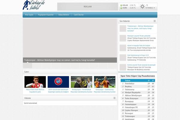 turkiyedefutbol.com site used Safirtema