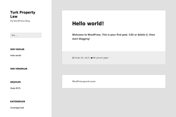 Twenty Fifteen theme site design template sample