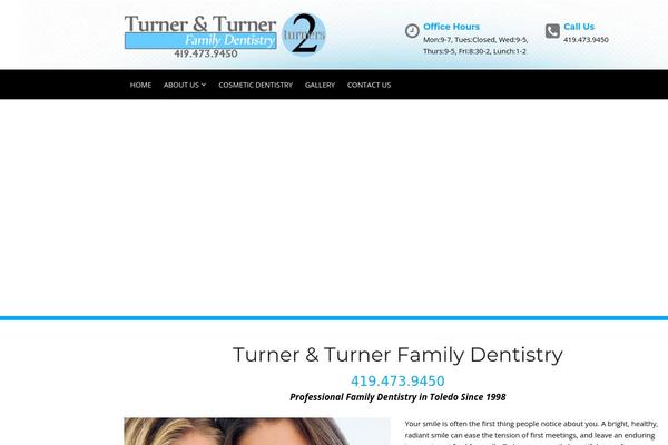 Dental-care theme site design template sample