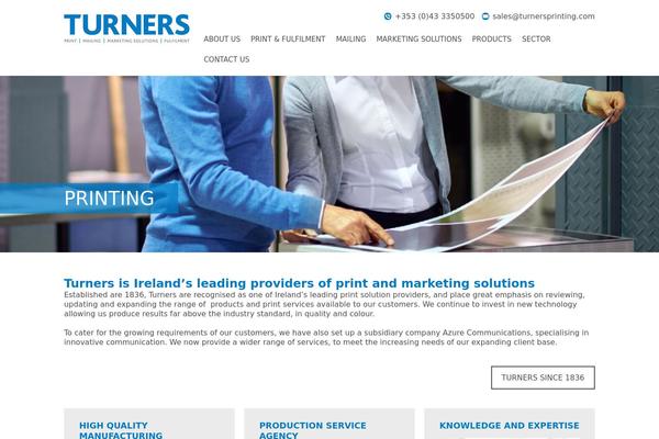 turnersprinting.com site used Turners