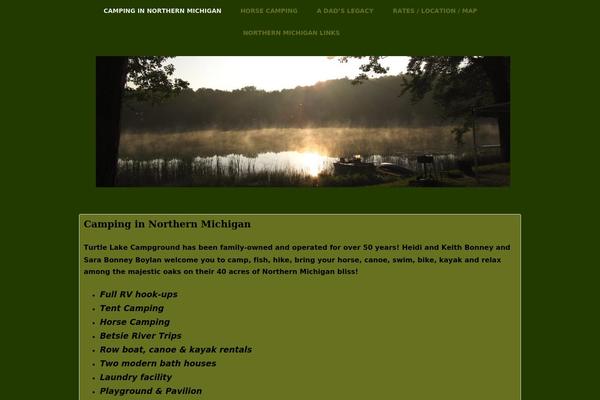 Camp Maine theme site design template sample