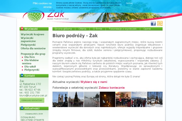 turystyka-zak.pl site used Zak
