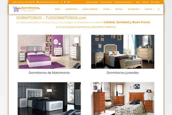 tusdormitorios.com site used Divi-hijo
