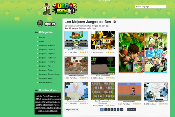 tusjuegosdeben10.org site used Juegos-all