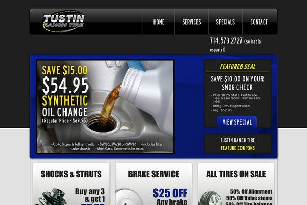 tustinranchtires.com site used Whiteboard