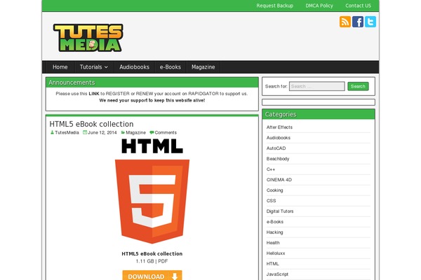 WordPress website example screenshot