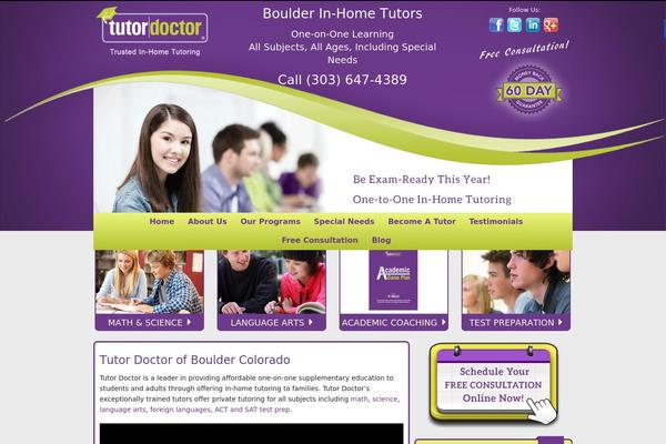 tutordoctorboulder.com site used Boulder-tutors