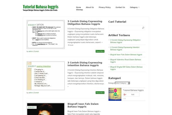 tutorialbahasainggris.com site used Kopihitam-wp