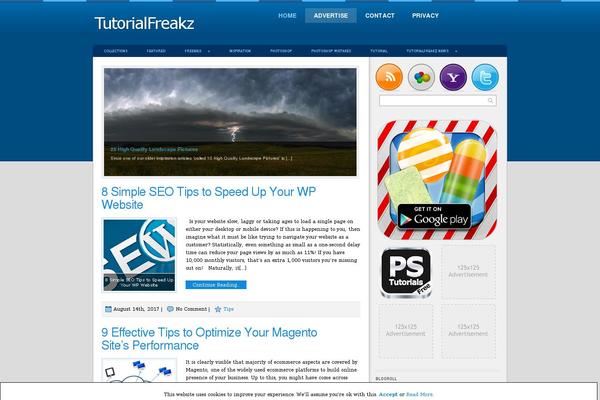 tutorialfreakz.com site used Bluezine