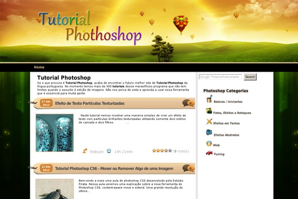 tutorialphotoshop.blog.br site used Wordpress-blue