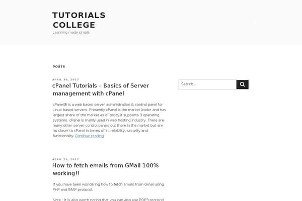 Twenty Seventeen theme site design template sample