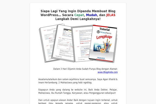 tutorialwordpresslengkap.com site used Twl