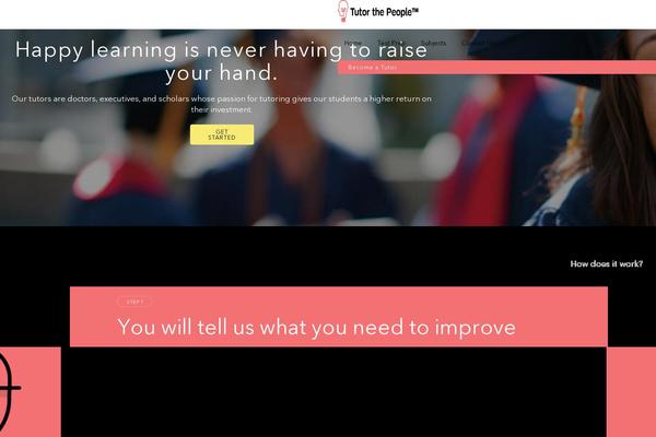 tutorthepeople.com site used Timber-tutor
