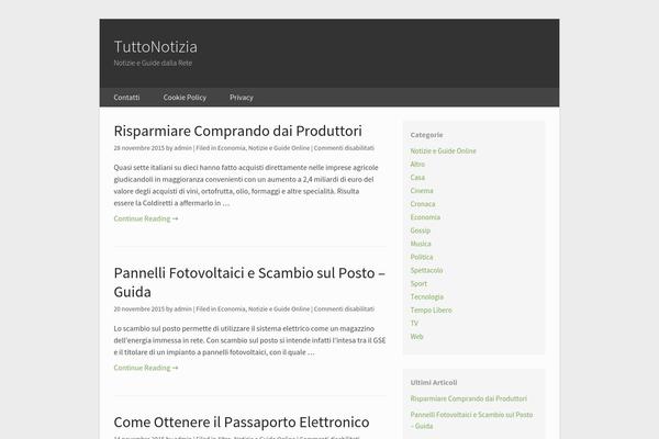 tuttonotizia.com site used WP Castle